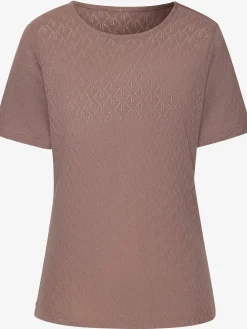 T-shirt à manches courtes tricot fin ajouré