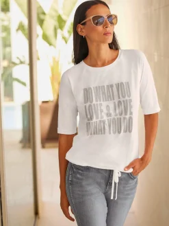 T-shirt à manches courtes viscose douce et fluide