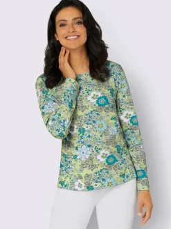 T-shirt à manches longues 50% coton et 50% modal