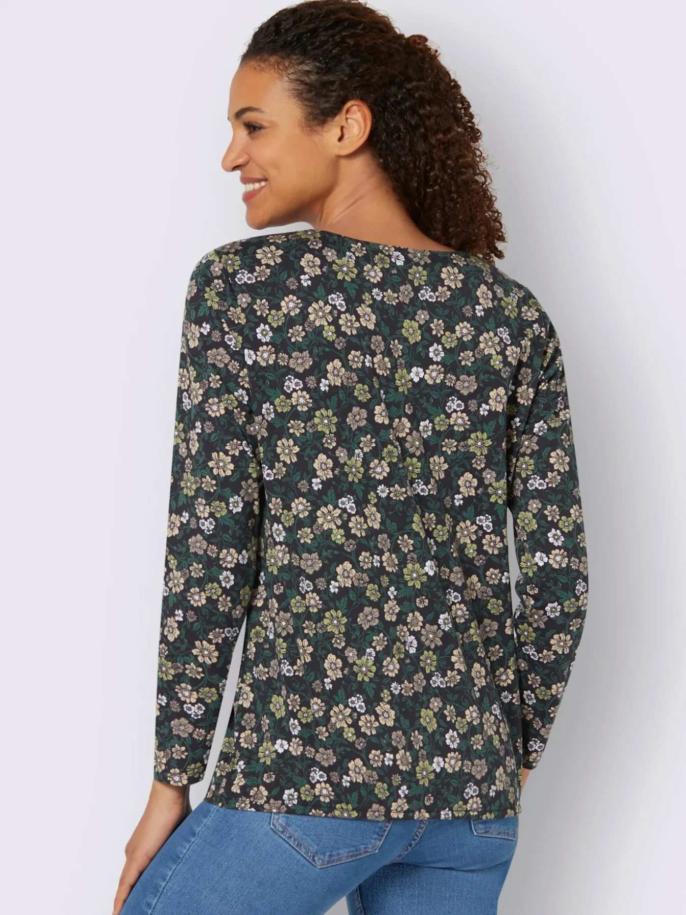 T-shirt à manches longues 50% coton et 50% modal