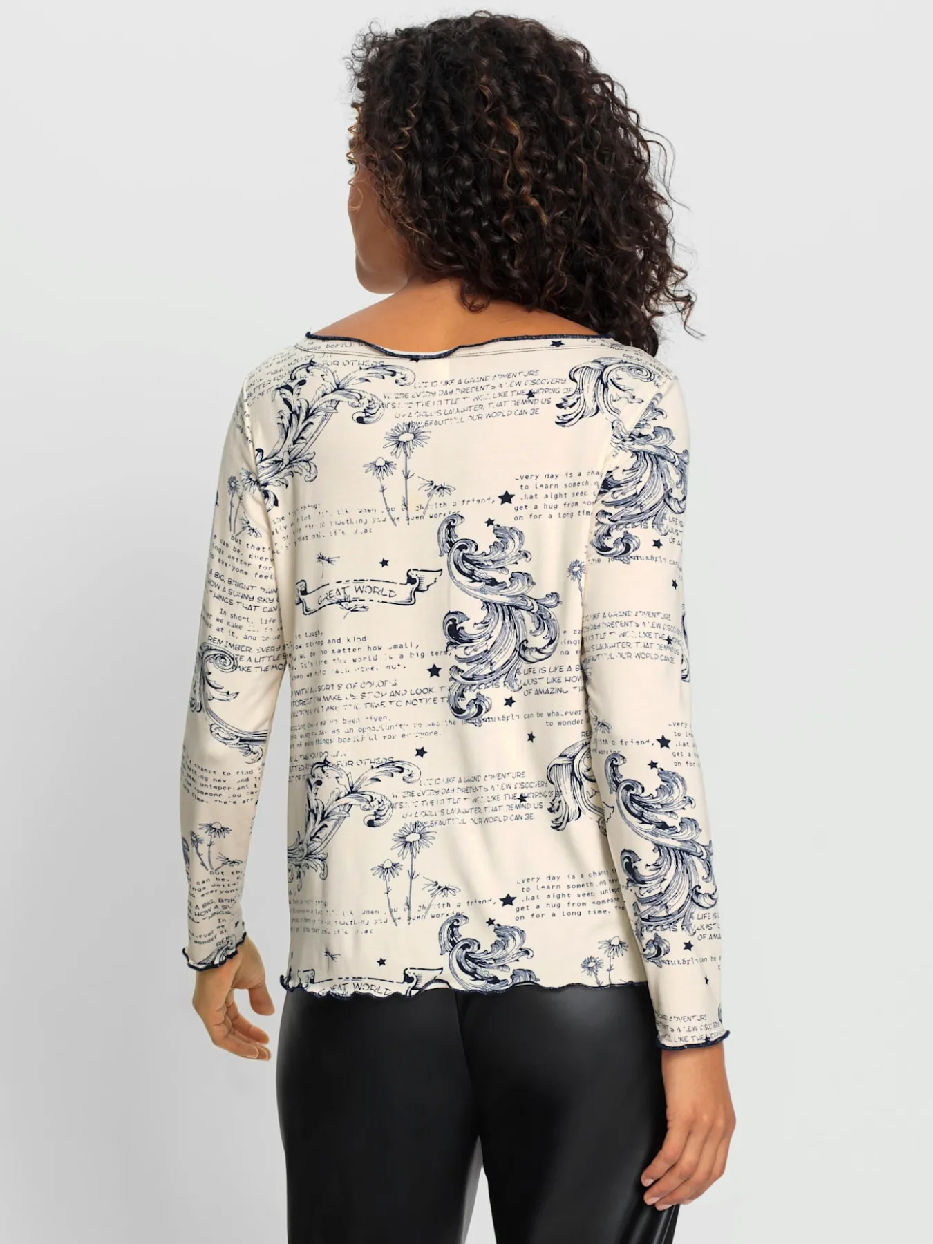 T-shirt à manches longues avec viscose (ecovero)