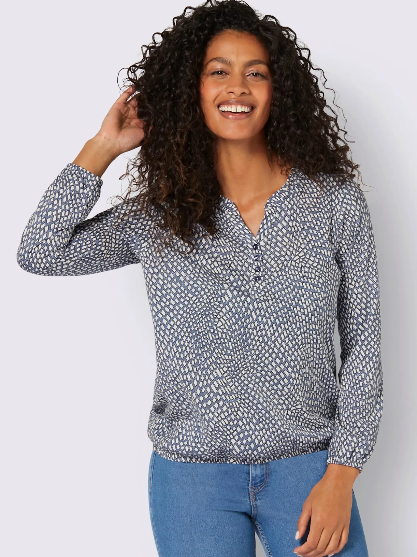 T-shirt à manches longues affinant