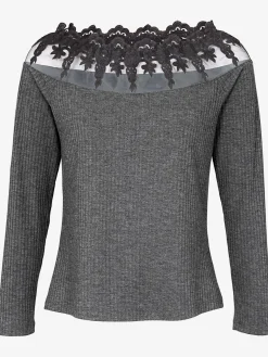 T-shirt à manches longues coupe ajustée