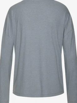 T-shirt à manches longues en tricot côtelé