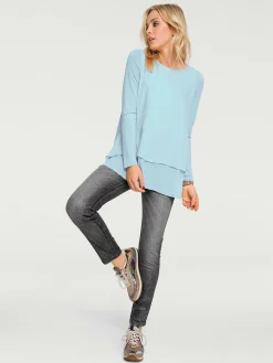 T-shirt à manches longues joli look superposé