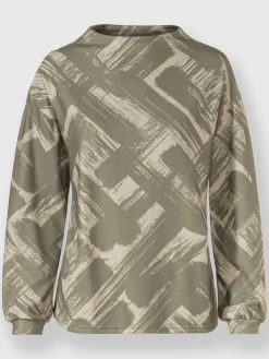 T-shirt à manches longues motif imprimé exclusif