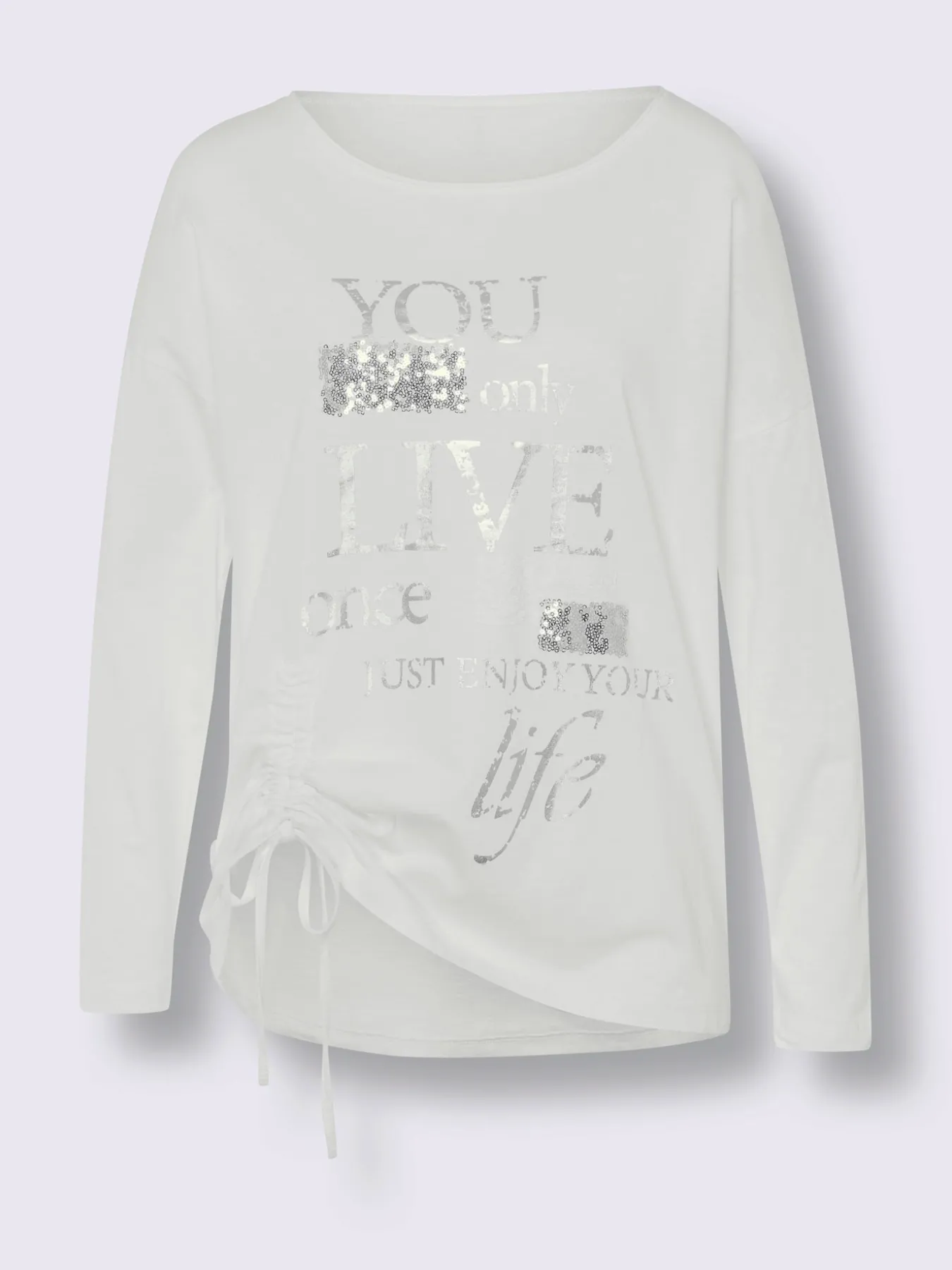T-shirt à manches longues pur coton