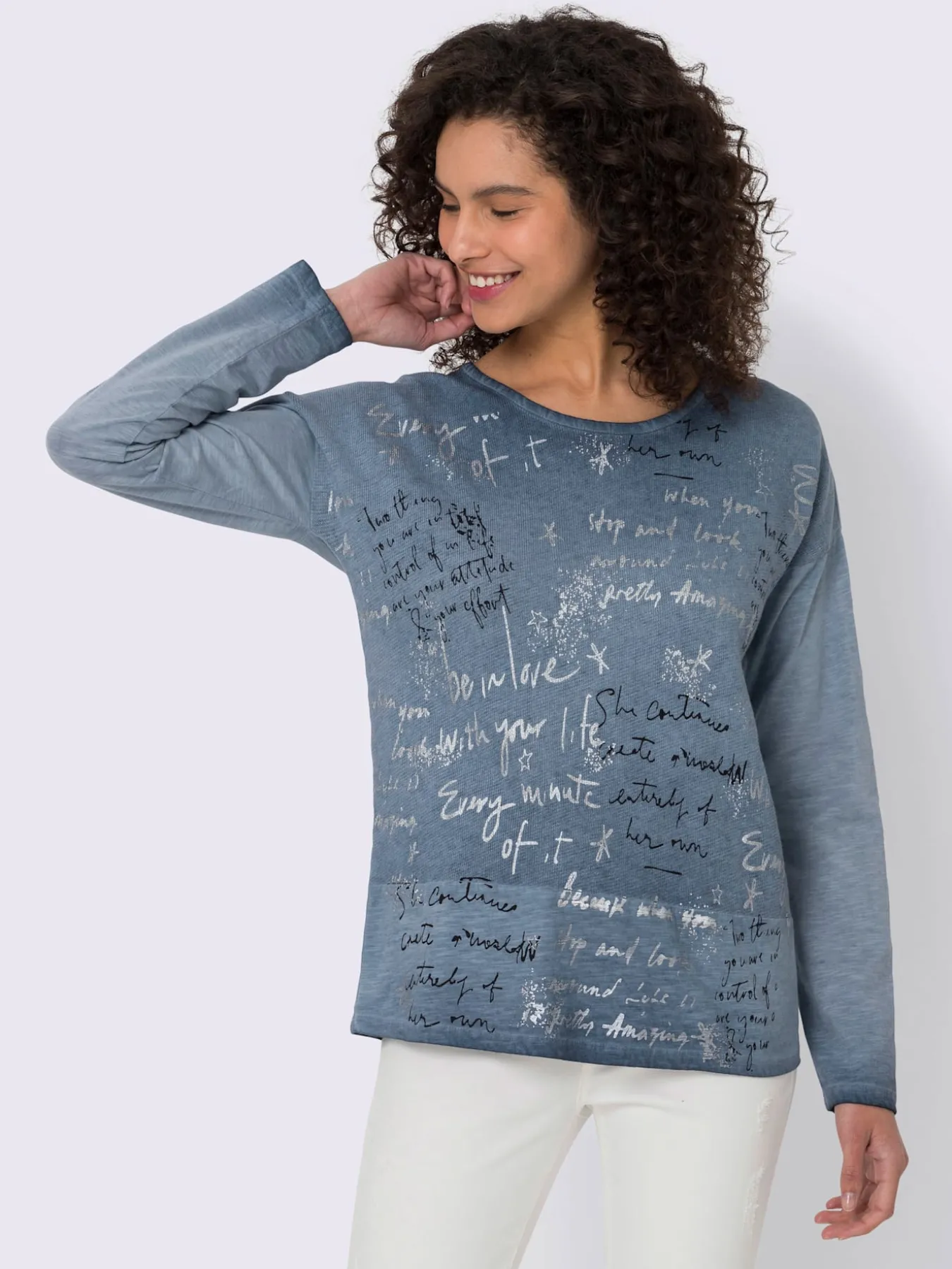 T-shirt à manches longues pur coton