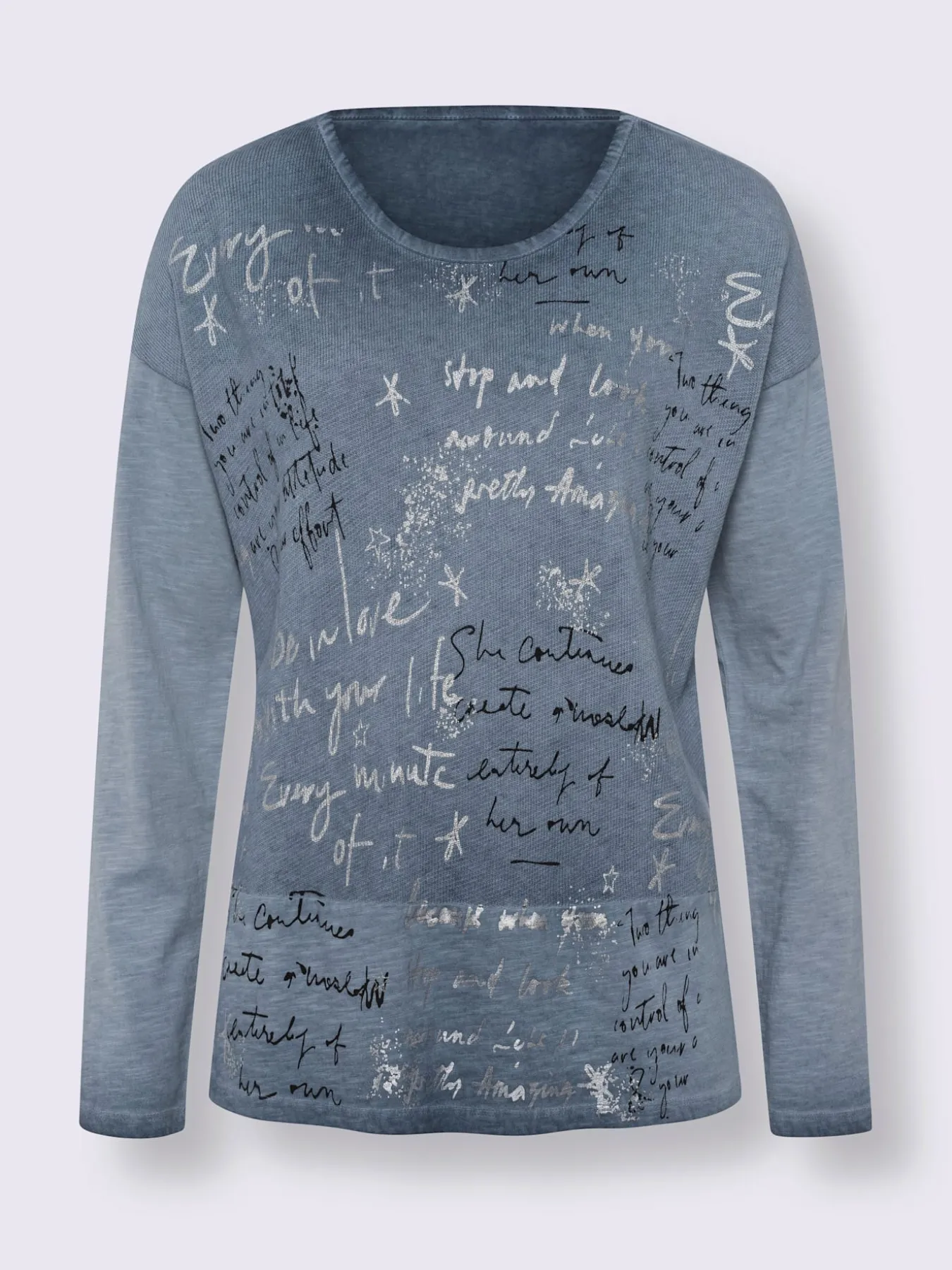 T-shirt à manches longues pur coton