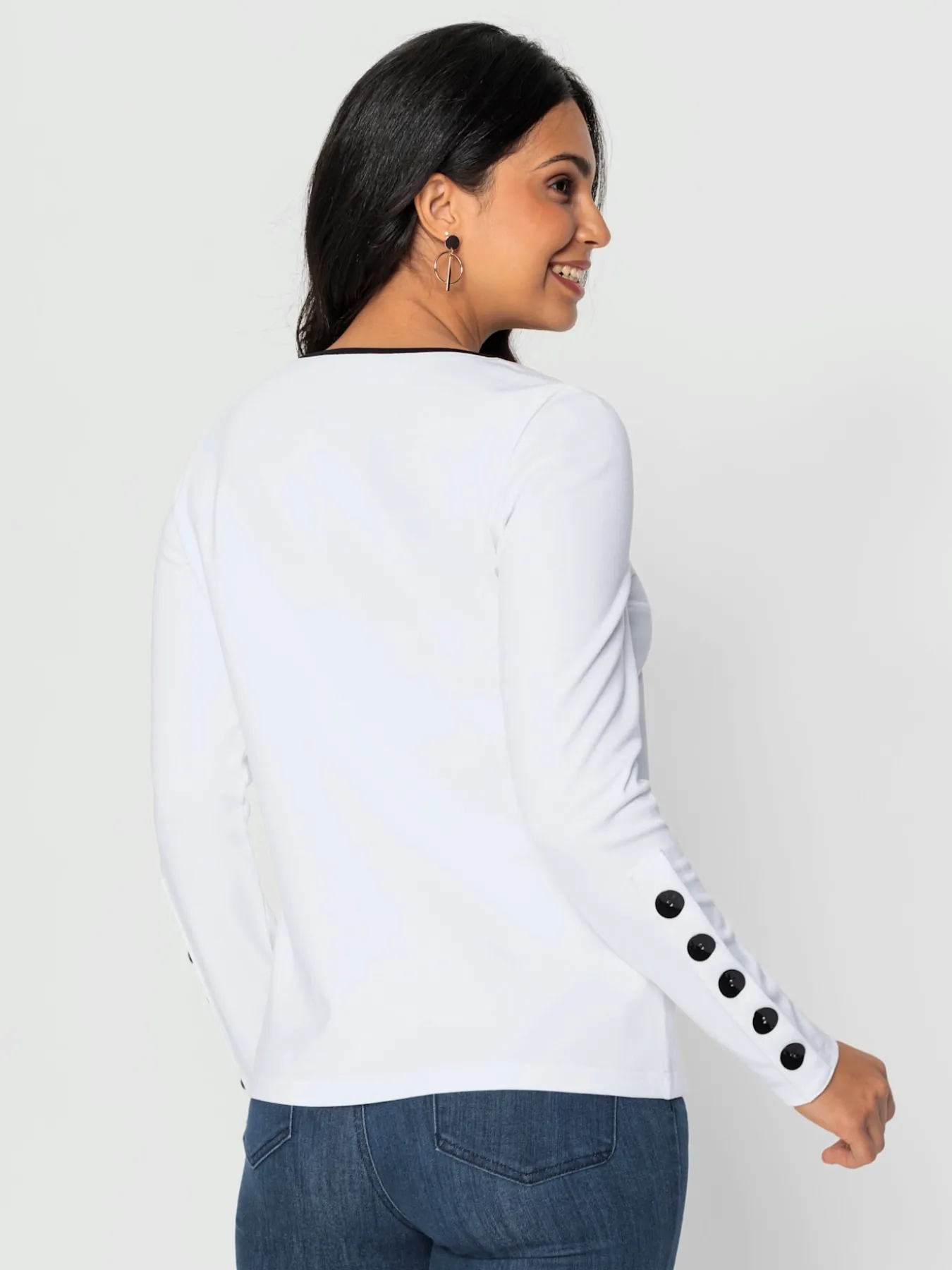 T-shirt à manches longues qualité interlock indéformable