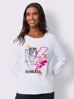 T-shirt à manches longues qualité coton doux sur la peau