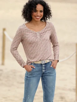 T-shirt à manches longues qualité viscose douce