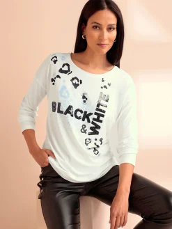 T-shirt à manches longues qualité viscose douce