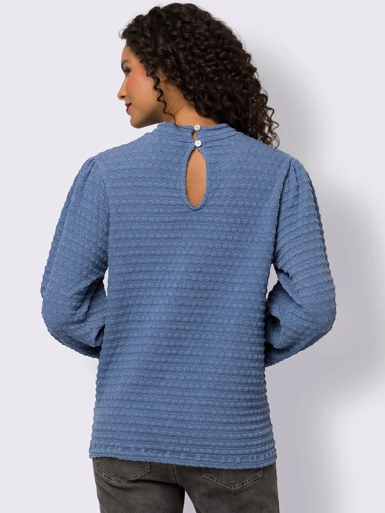 T-shirt à manches longues qualité jacquard structurée
