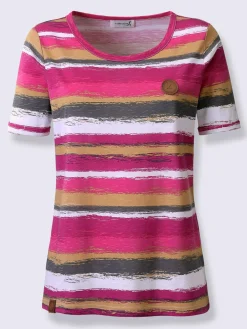 T-shirt à rayures pur coton