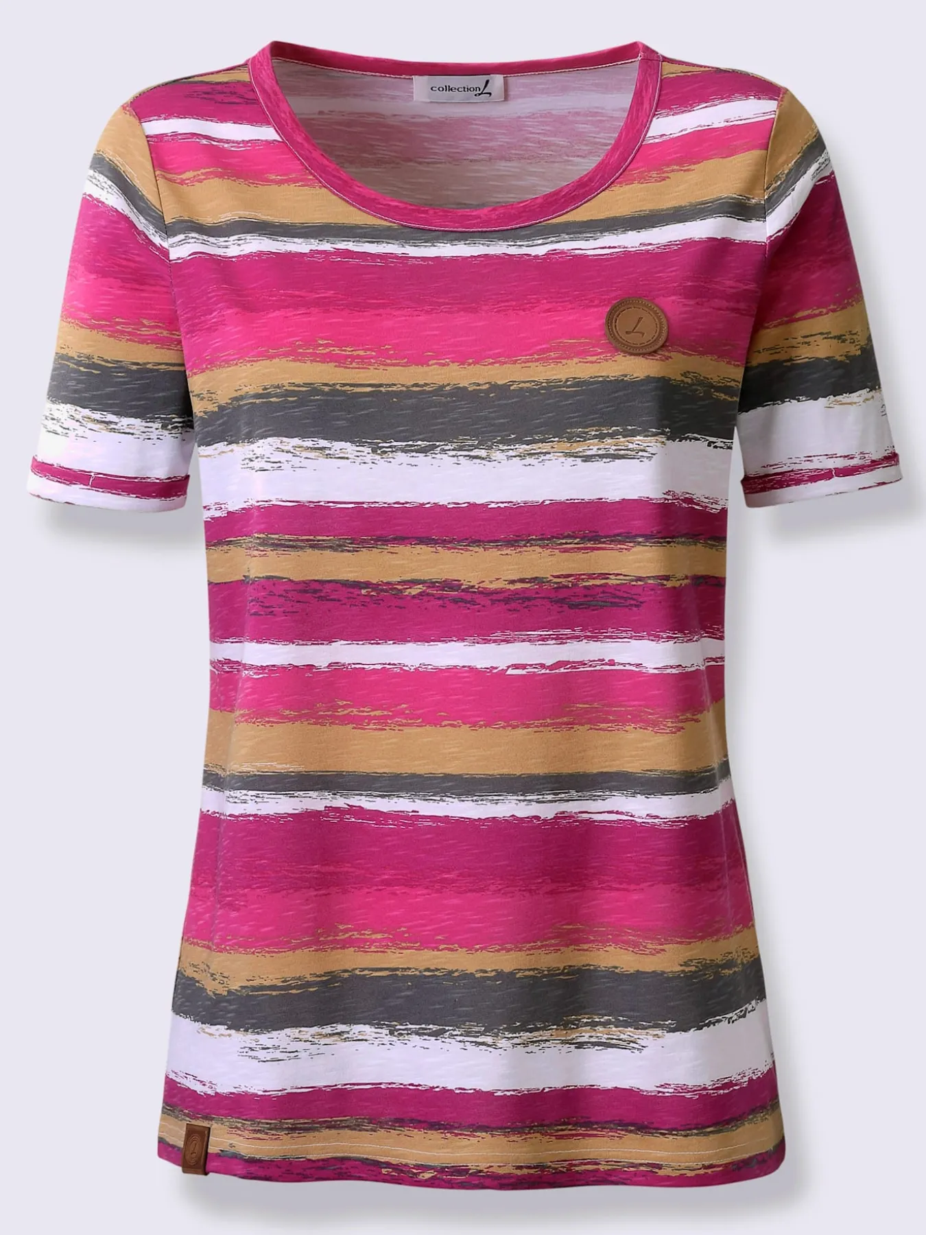 T-shirt à rayures pur coton