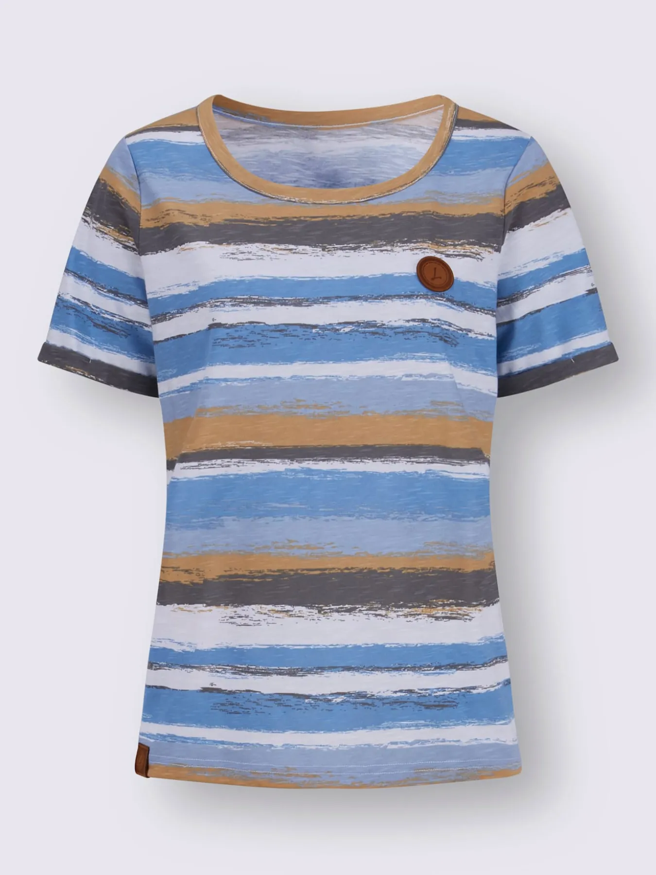 T-shirt à rayures pur coton