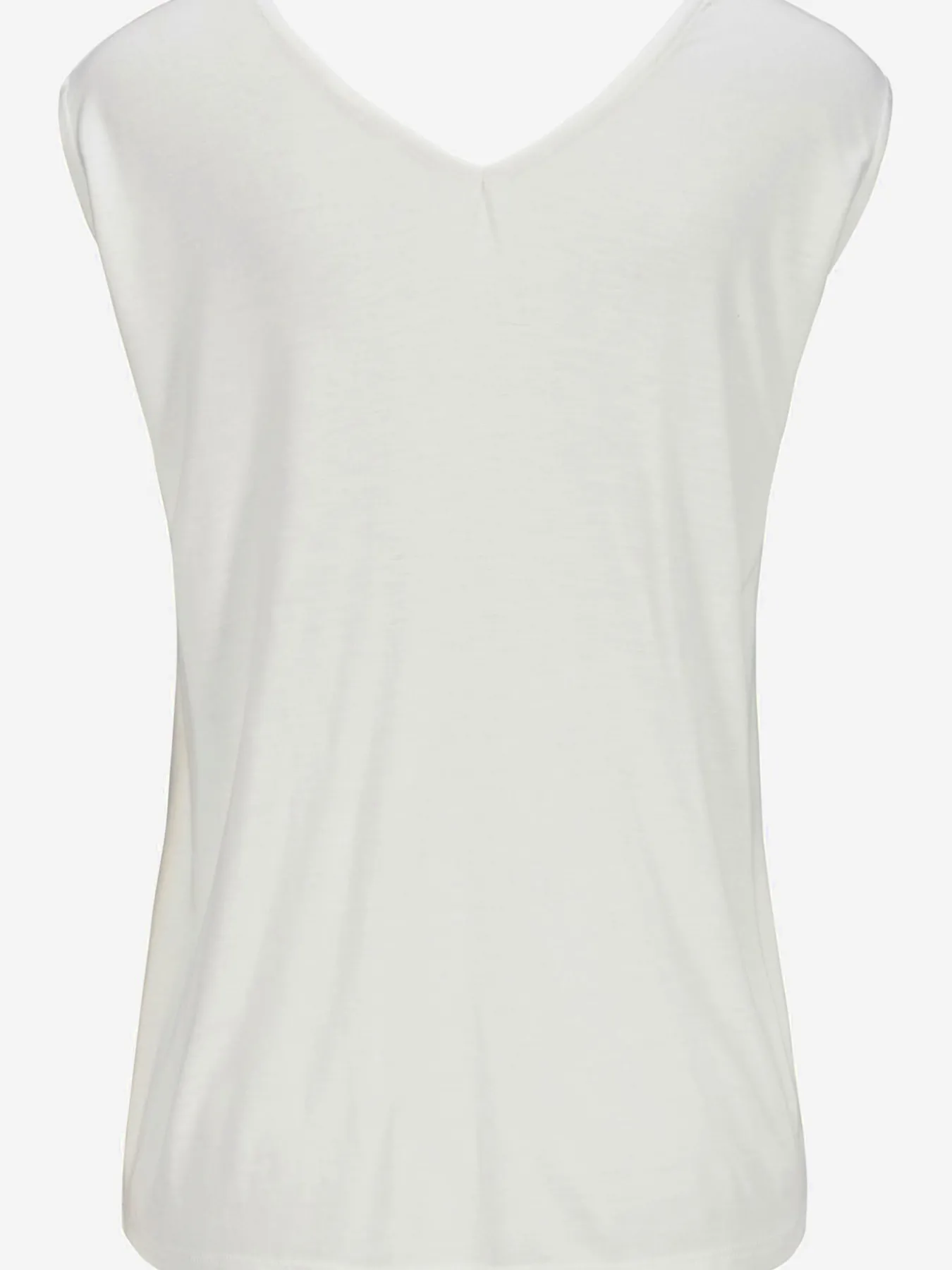 T-shirt col v avec cordons