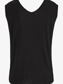 T-shirt col v avec cordons