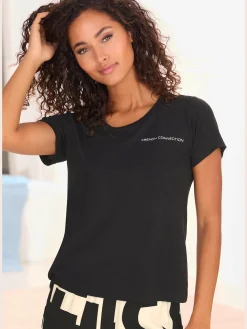 T-shirt de nuit à encolure ronde
