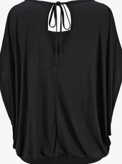 T-shirt de plage coupe affinante, fentes aux manches