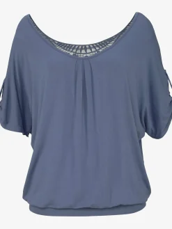 T-shirt de plage joli détail crochet au dos