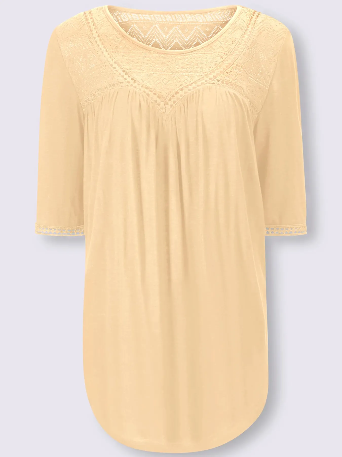 T-shirt détails en dentelle tendance