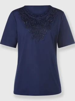 T-shirt en dentelle 50% modal
