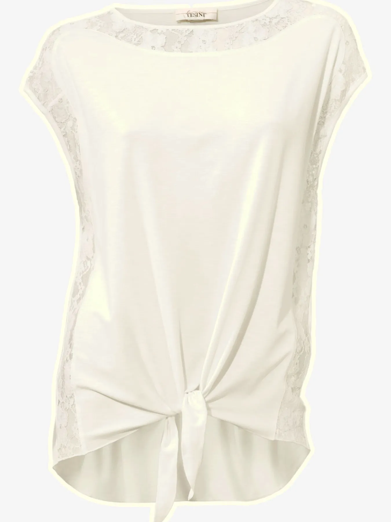 T-shirt en dentelle look romantique
