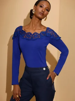 T-shirt en dentelle qualité modal