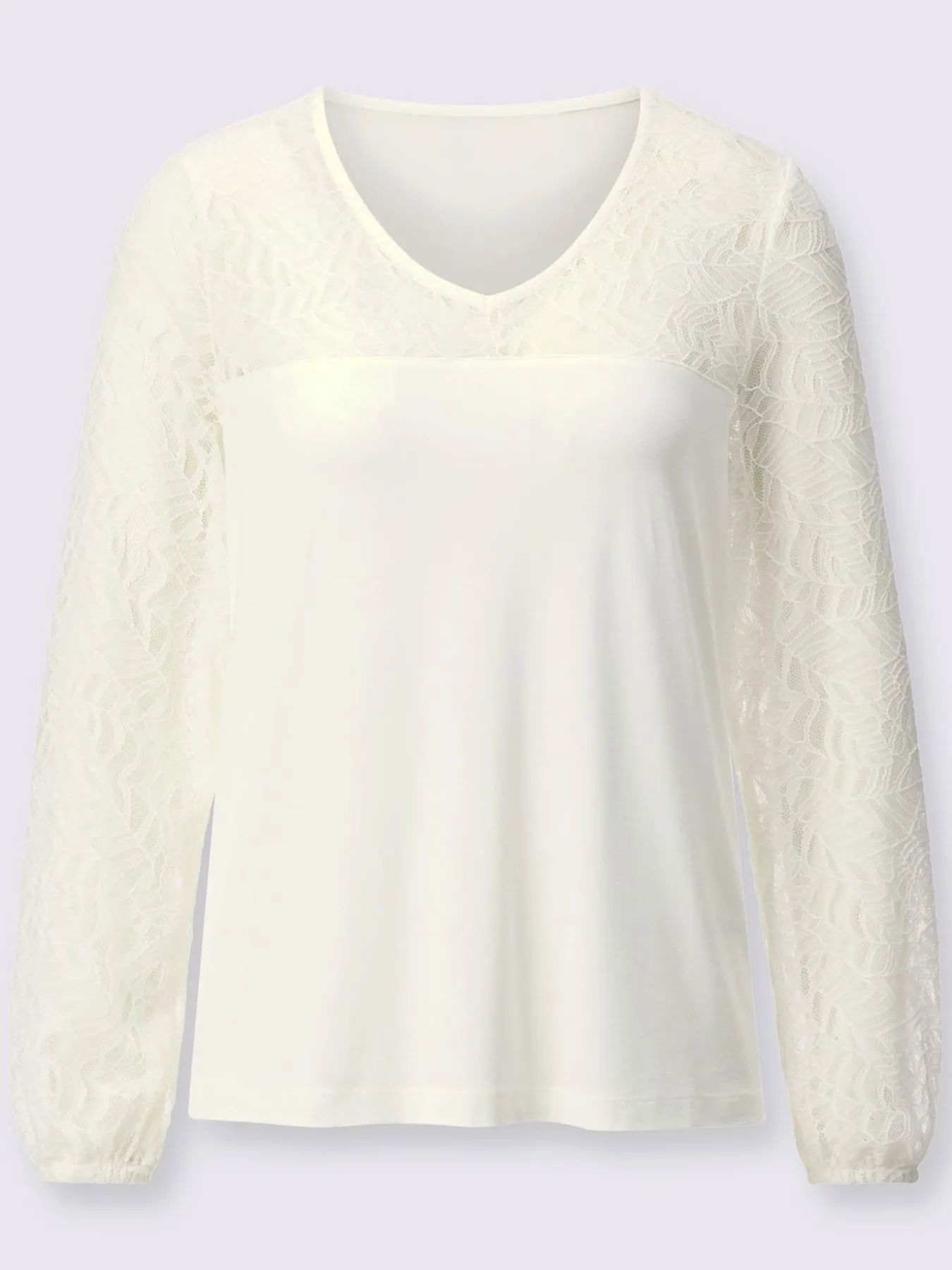 T-shirt en dentelle qualité viscose douce