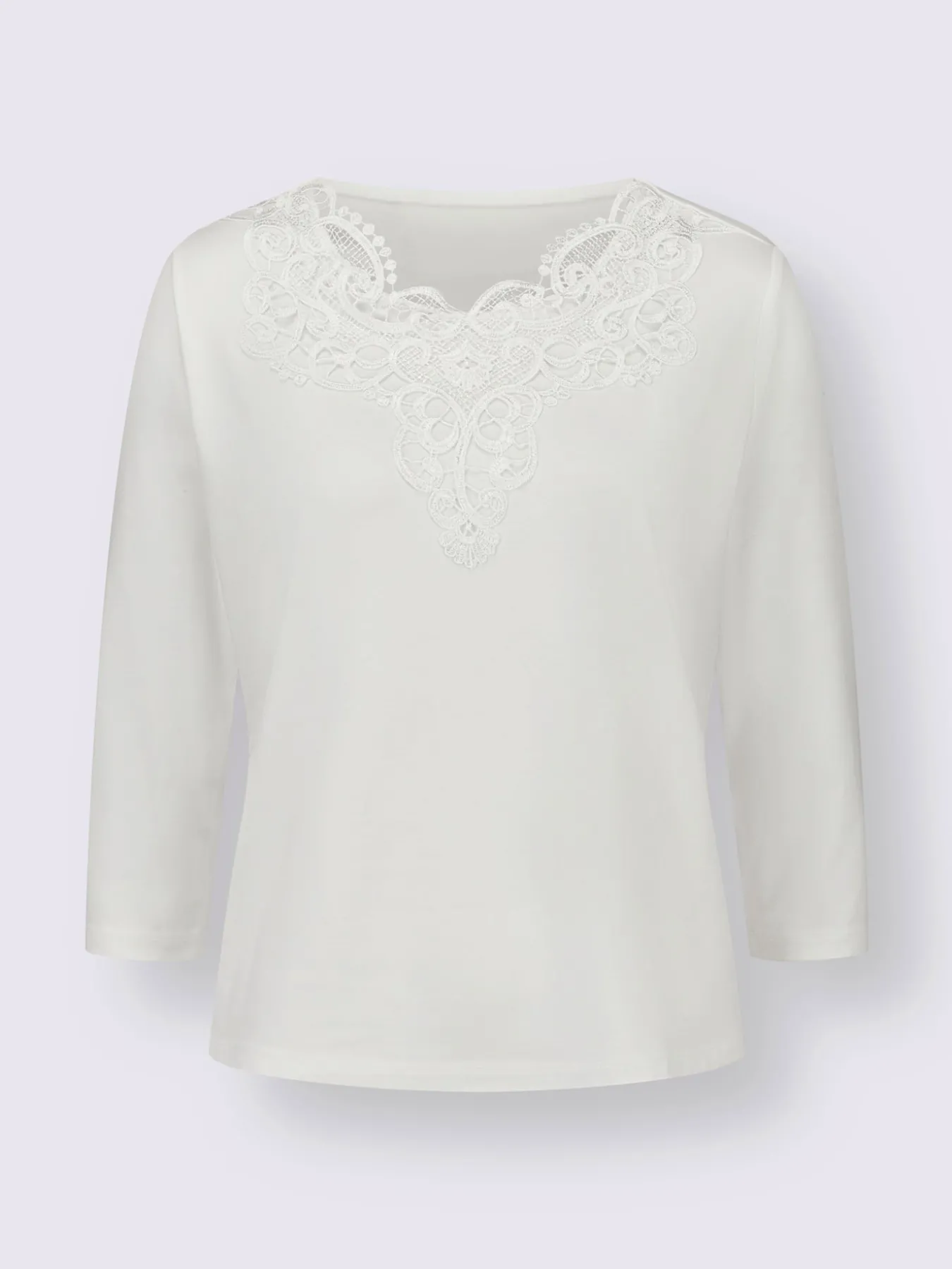 T-shirt en dentelle qualité lyocell