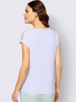 T-shirt en dentelle viscose