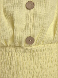 T-shirt en v fausse patte de boutonnage devant