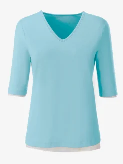 T-shirt en v toucher doux et agréable