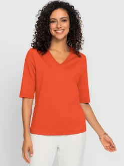 T-shirt en v toucher doux et agréable