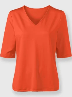 T-shirt en v toucher doux et agréable