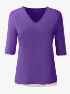 T-shirt en v toucher doux et agréable