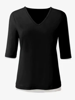 T-shirt en v toucher doux et agréable