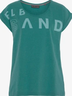 T-shirt encolure côtelée