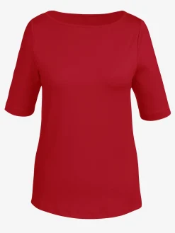 T-shirt encolure en u féminine