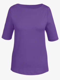 T-shirt encolure en u féminine
