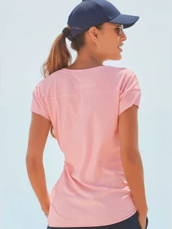 T-shirt encolure ronde avec bords côtes