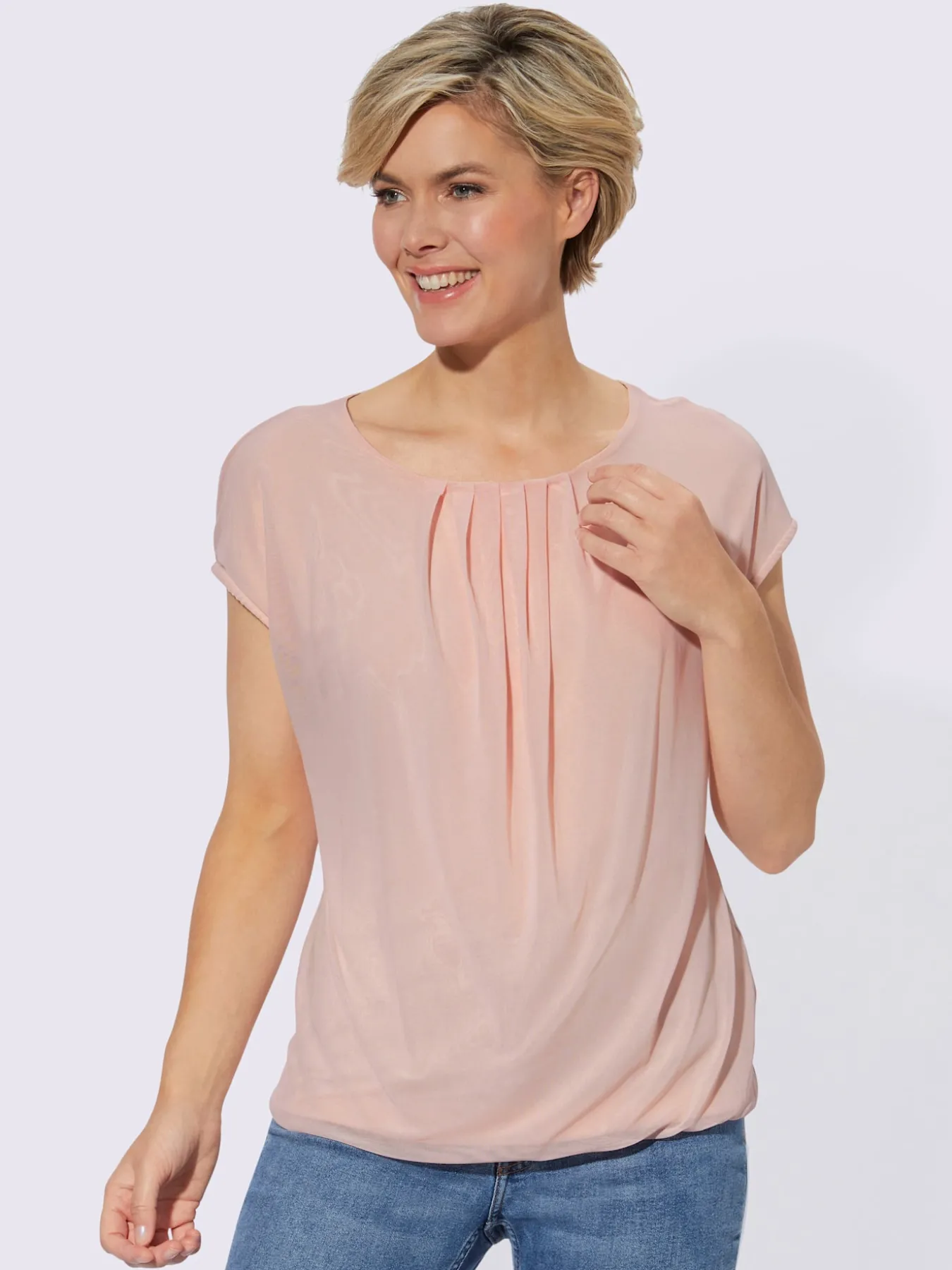 T-shirt femme élégant drapé