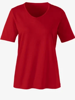 T-shirt femme simple confortable col v