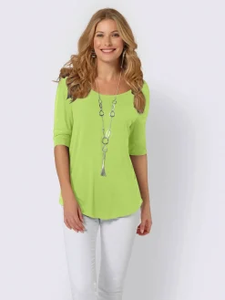 T-shirt femme simple élégant manches doublées