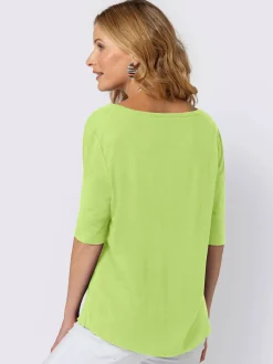 T-shirt femme simple élégant manches doublées