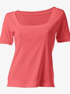 T-shirt grande encolure carrée