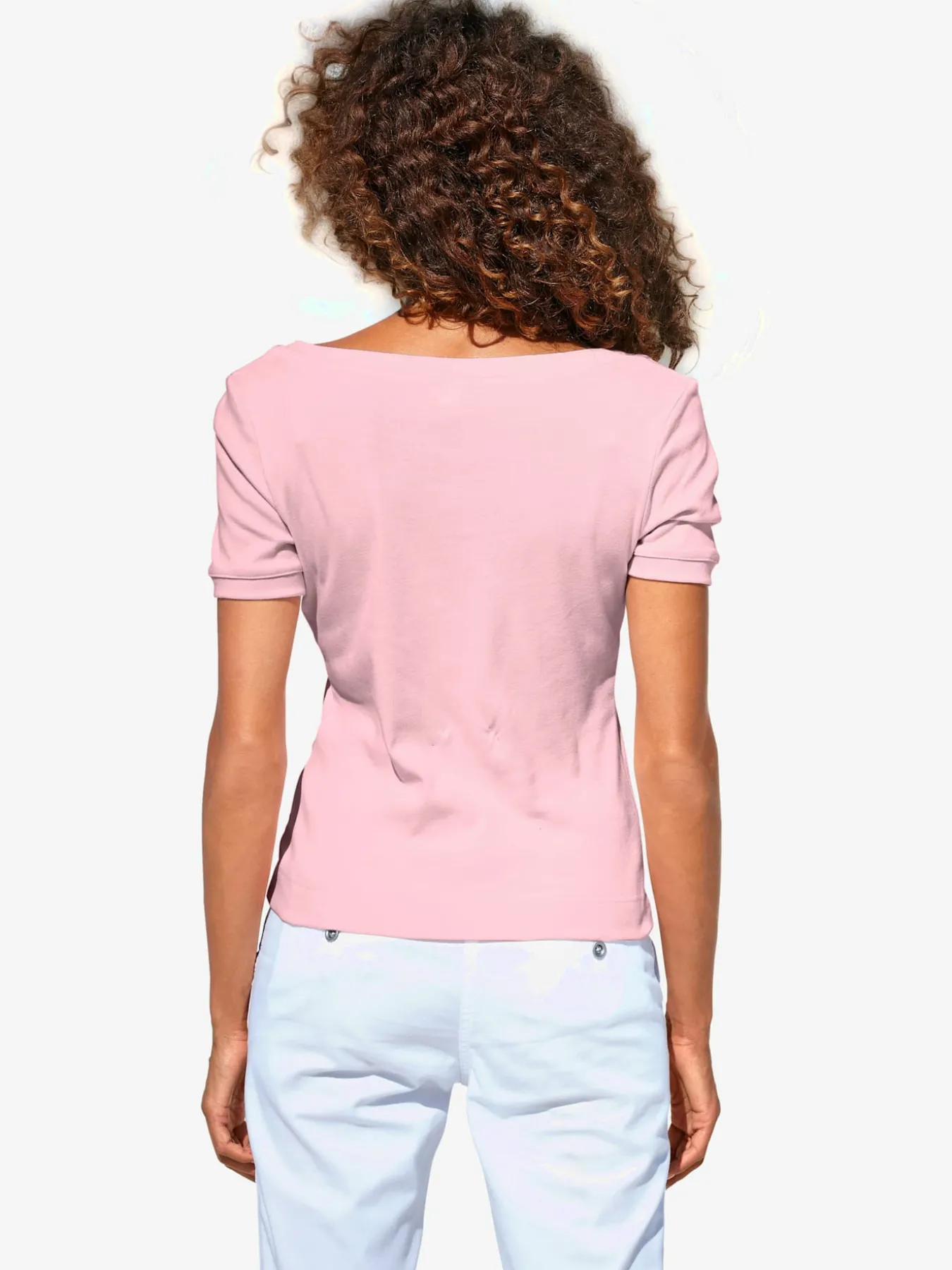 T-shirt grande encolure carrée
