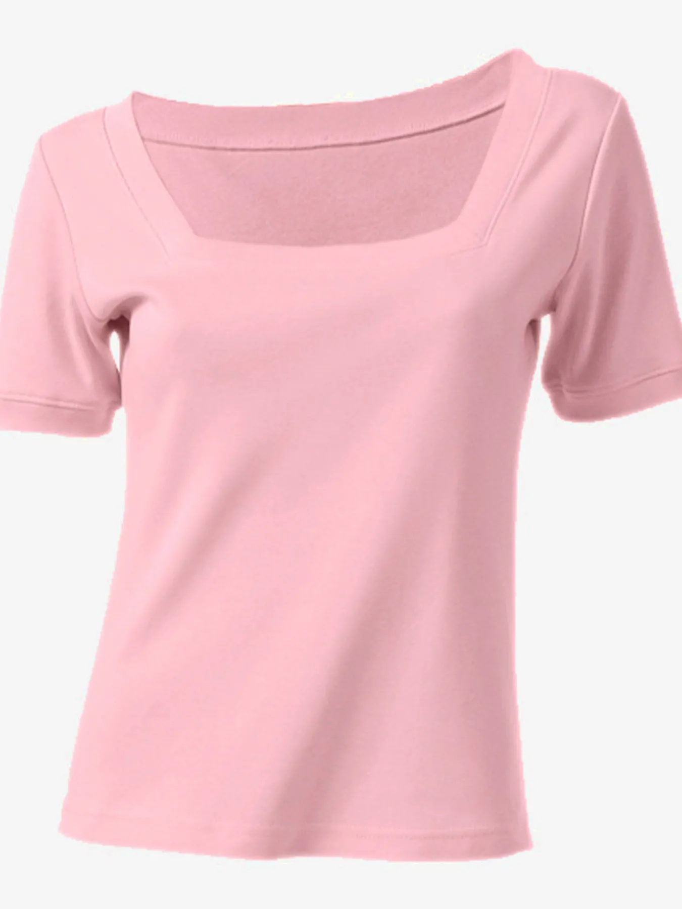 T-shirt grande encolure carrée
